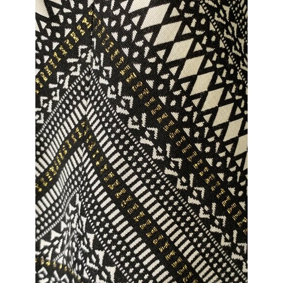 Laundry By Shelli Segal Womens Size 6 Black & White Metallic Halter Dress 7809 - Picture 12 of 15